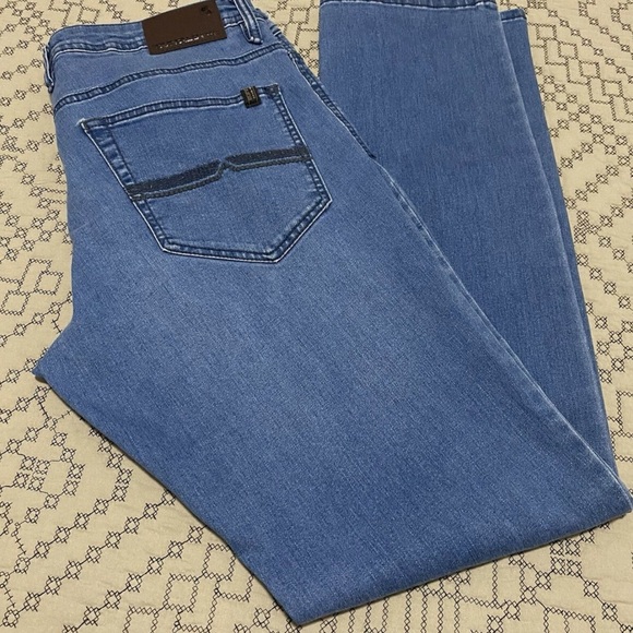 Men’s Axel Slim Stretch Jeans 34x34 Mens Medium Wash Blue - Picture 1 of 9